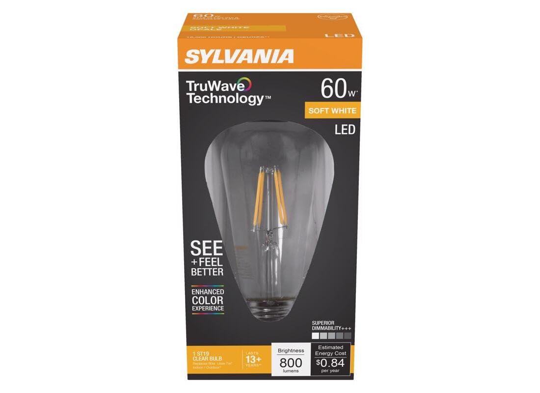 SYLVANIA 40772 - LED7ST19DIM927CL13YTLRP 6/CS 1/SKU Edison